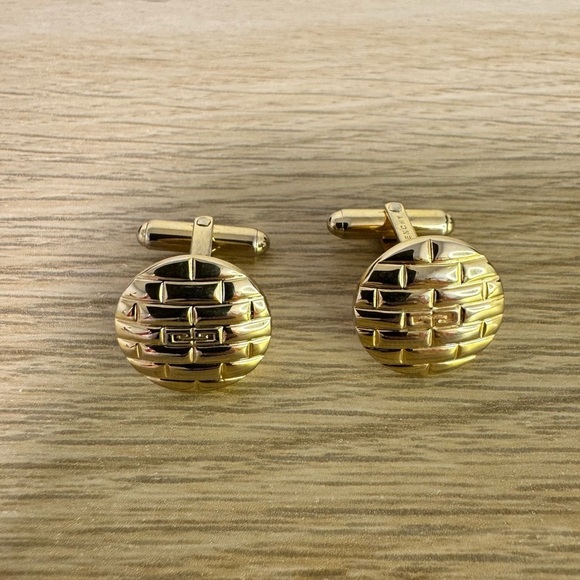 Givenchy Other - 🔥PRICE DROP🔥Givenchy Gold Cuff Links with Polished Finish and Hinged Design​​